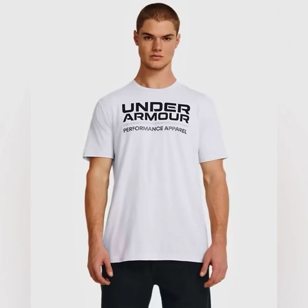Under Armour Performance Apparel Logo Graphic Tee Halo Gray Large